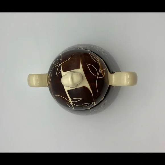 6 Piece Lot of Purinton Intaglio Brown Pottery - Picture 4 of 12